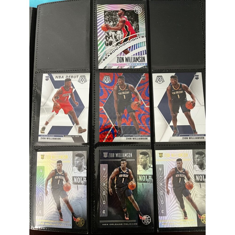 Lot 7 Zion Williamson RC Rookie 2019-20 Panini Mosaic Illusions black SP Reactiv